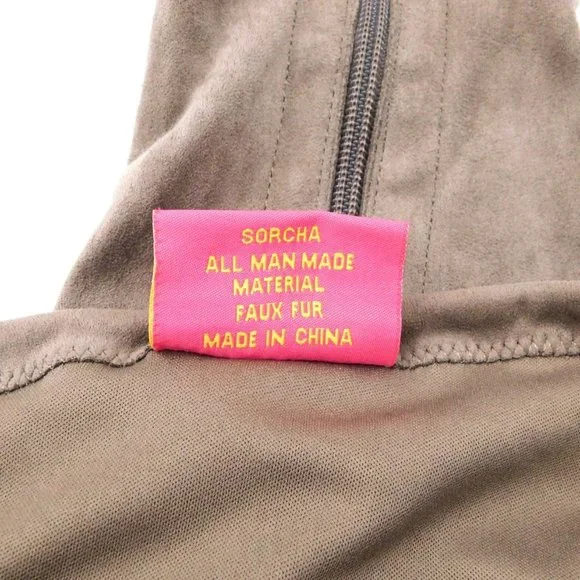 Catherine Malandrino "Sorcha" Taupe Over the Knee Boots - Picture 11 of 13